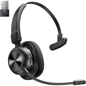 Bluetooth Headset, Trucker Wireless Headset with Mic & Mute